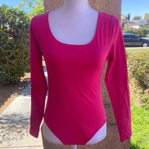 Hot pink bodysuit
